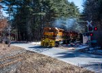 NECR 3475 leads 611 over Bardwell Street